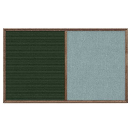 United Visual Products Slim Style Indoor Enclosed Corkboard, 18 UV501SC-GOLD-CLOUD